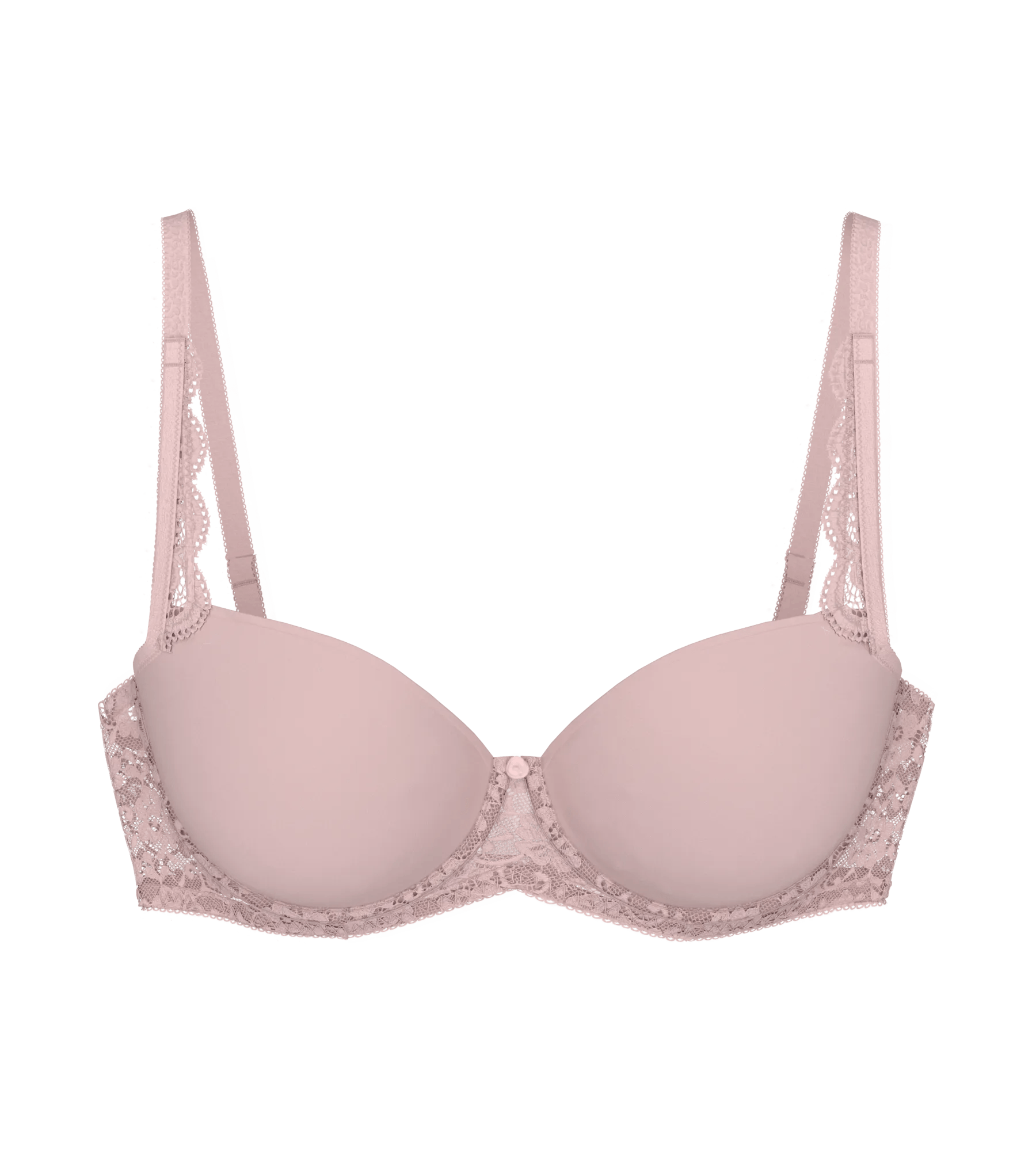 Amourette wired padded spacer cup bra in light pink color for comfort and style