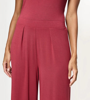 Aura Spotlight wide leg trousers with soft pleats and comfortable waistband for a flattering fit.