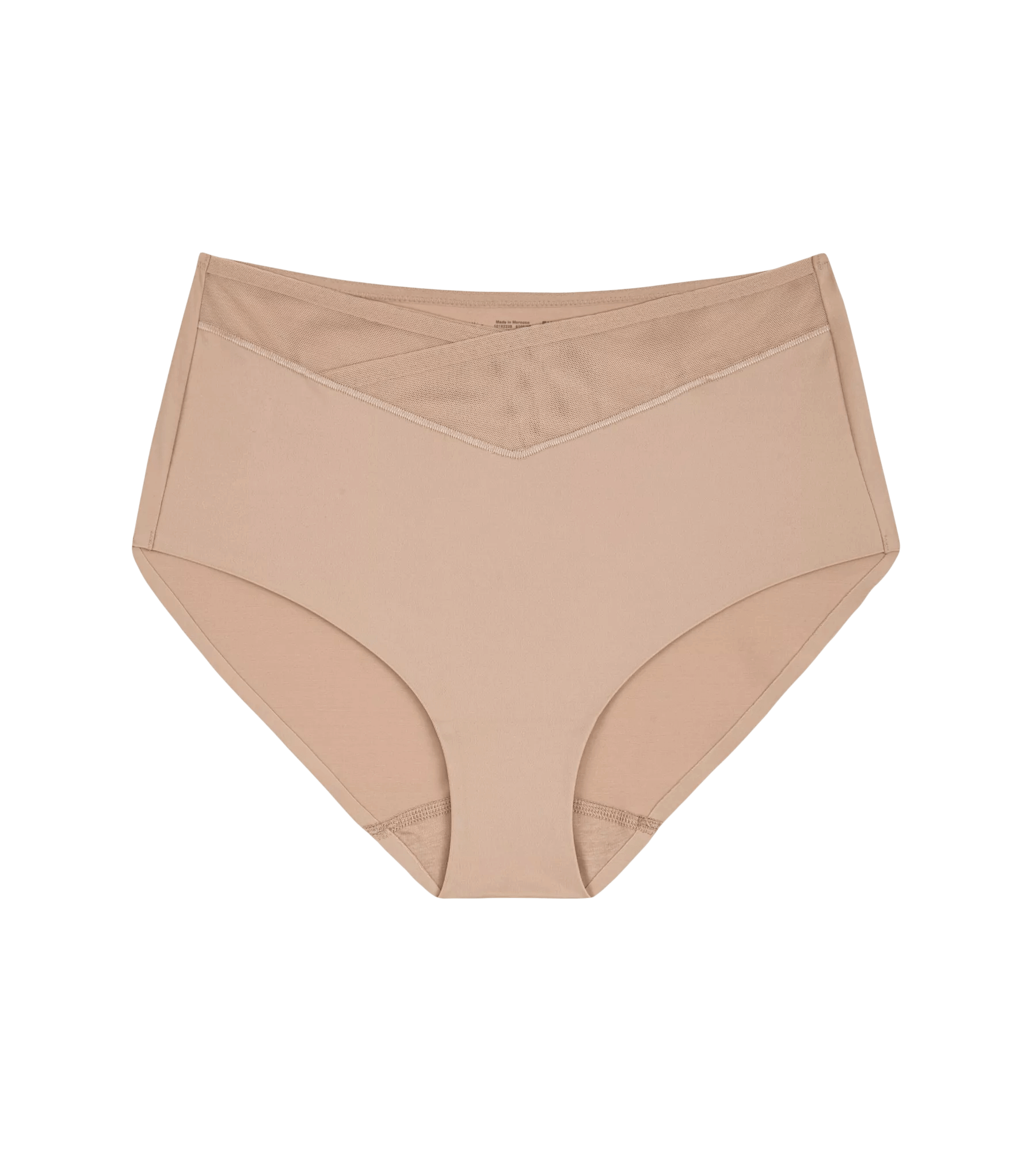 True Shape Sensation maxi brief in nude color with a high waist and seamless leg opening.
