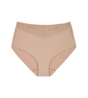 True Shape Sensation maxi brief in nude color with a high waist and seamless leg opening.