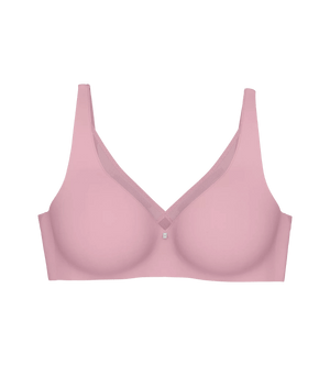 True Shape Sensation T non-wired minimiser bra in soft pink for fuller cup sizes.