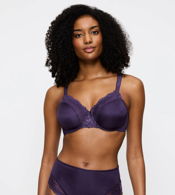 Triumph Ladyform Soft Minimizer Bra — Royal Purple