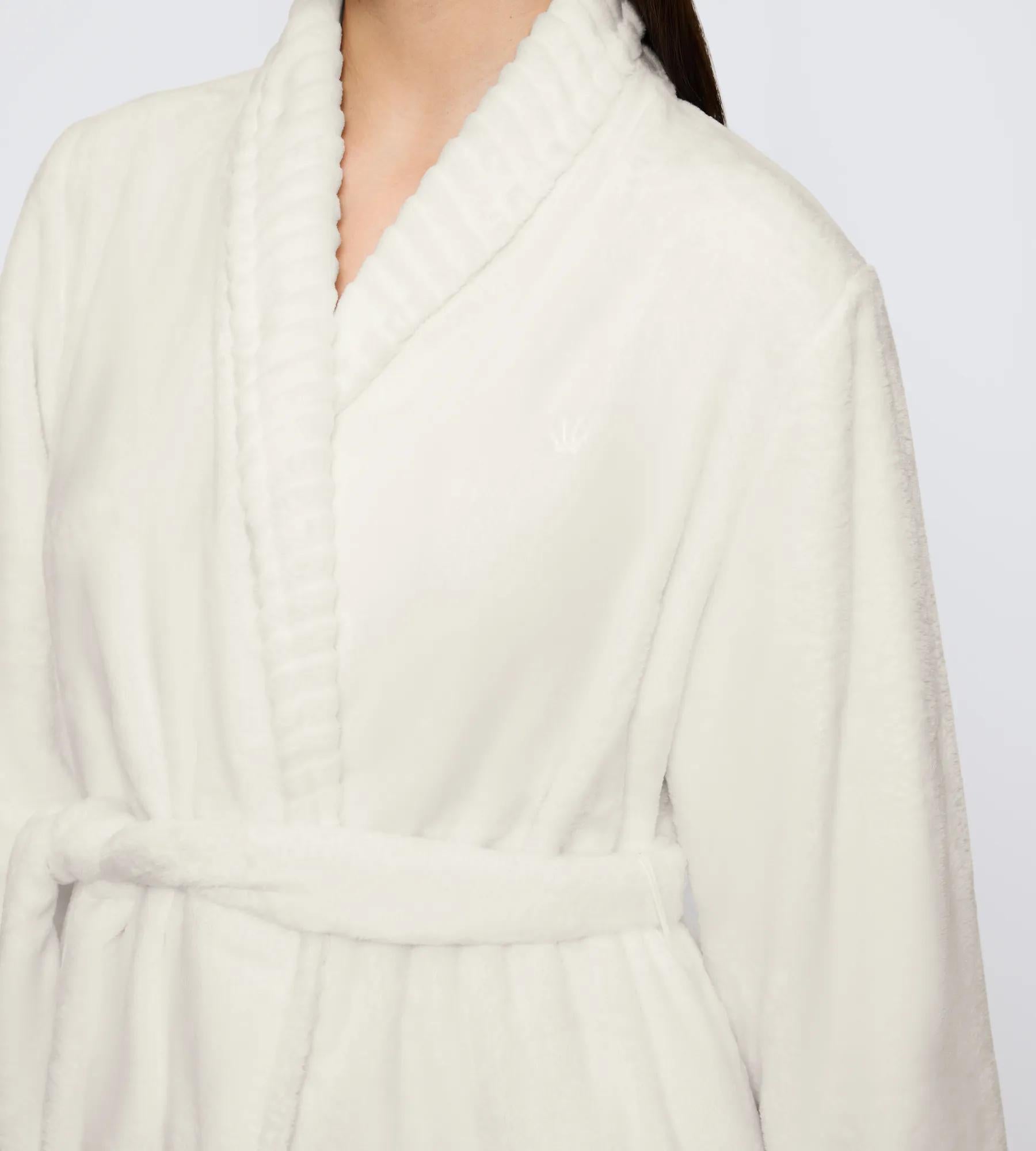 Knit Robe — SILK WHITE