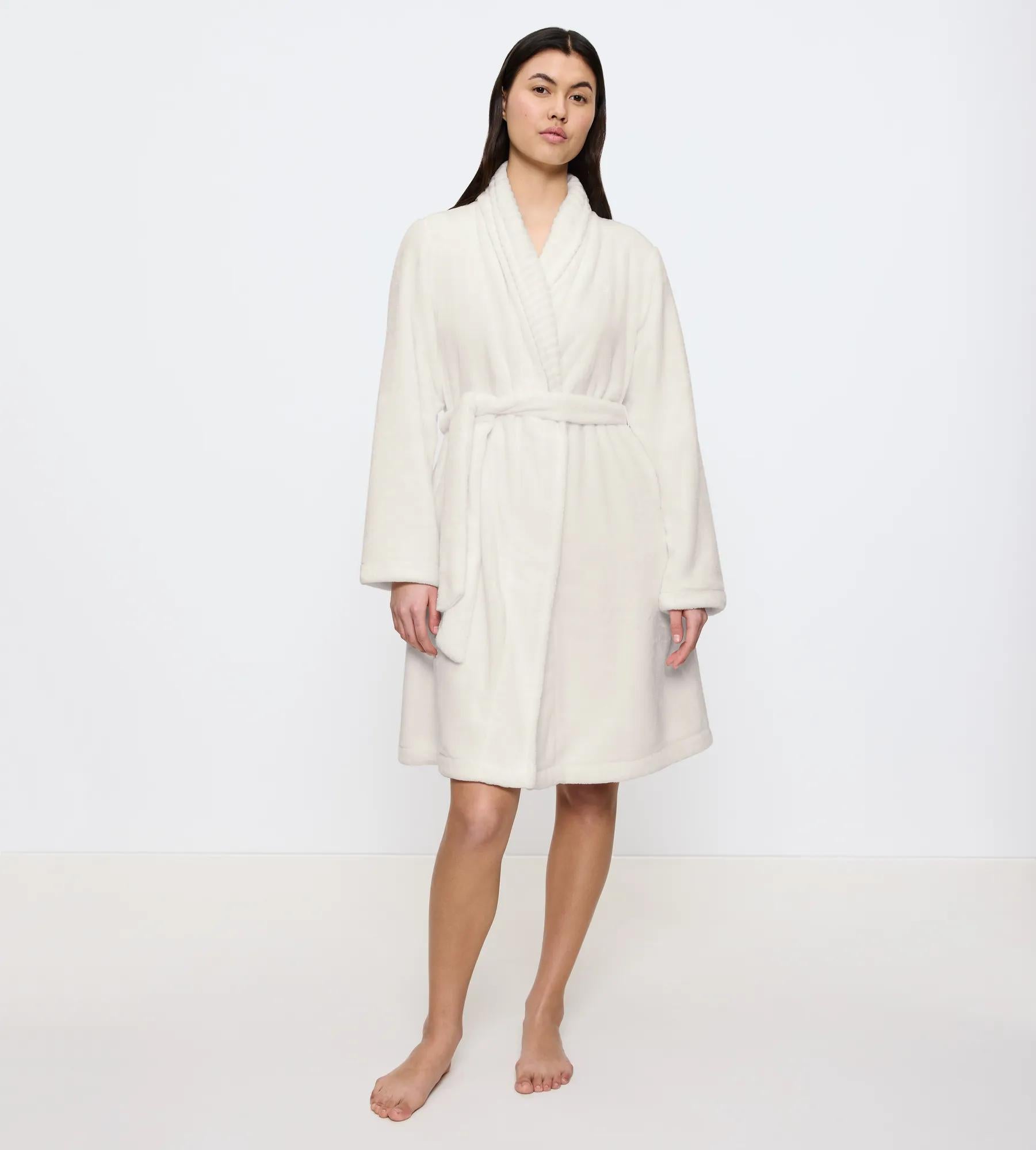 Knit Robe — SILK WHITE