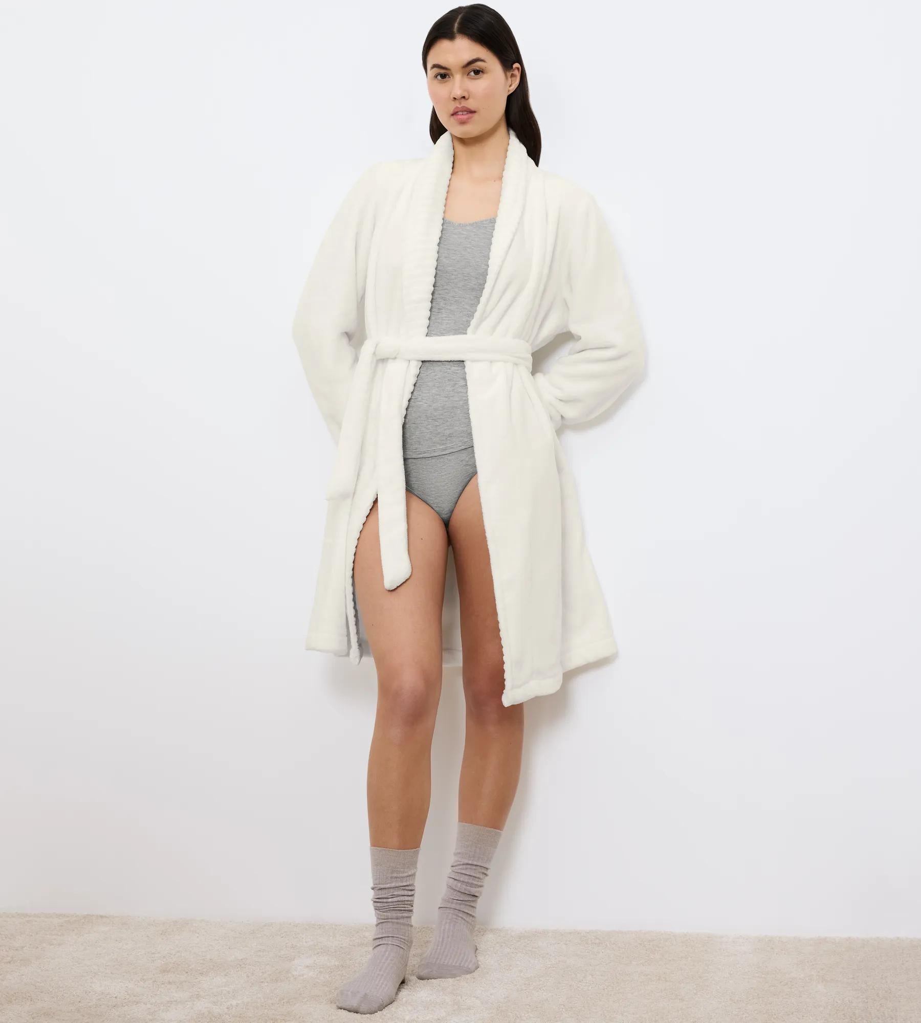 Knit Robe — SILK WHITE
