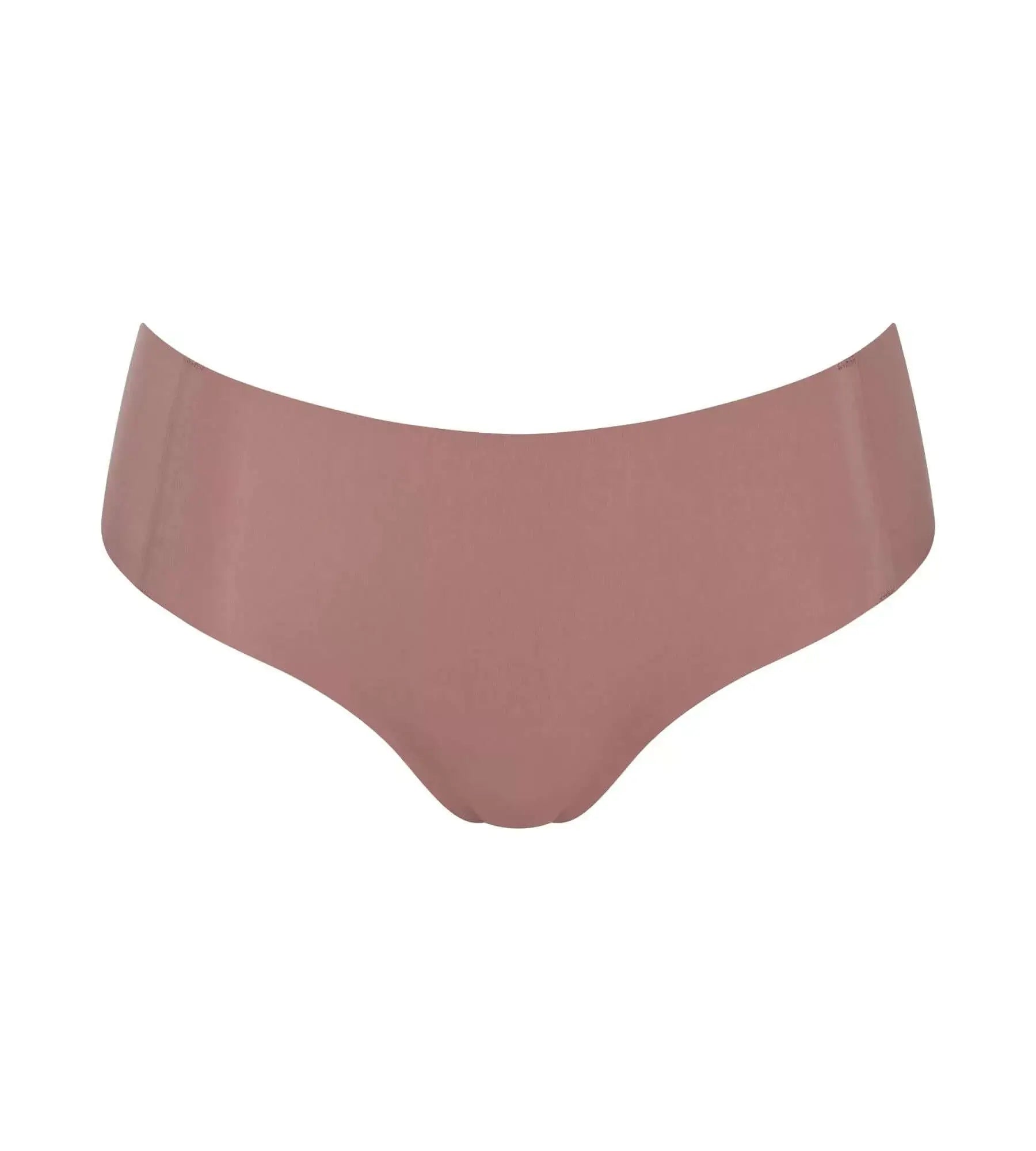 sloggi ZERO Feel seamless hipster briefs in soft pink, ultra-light recycled microfibre for all-day comfort.
