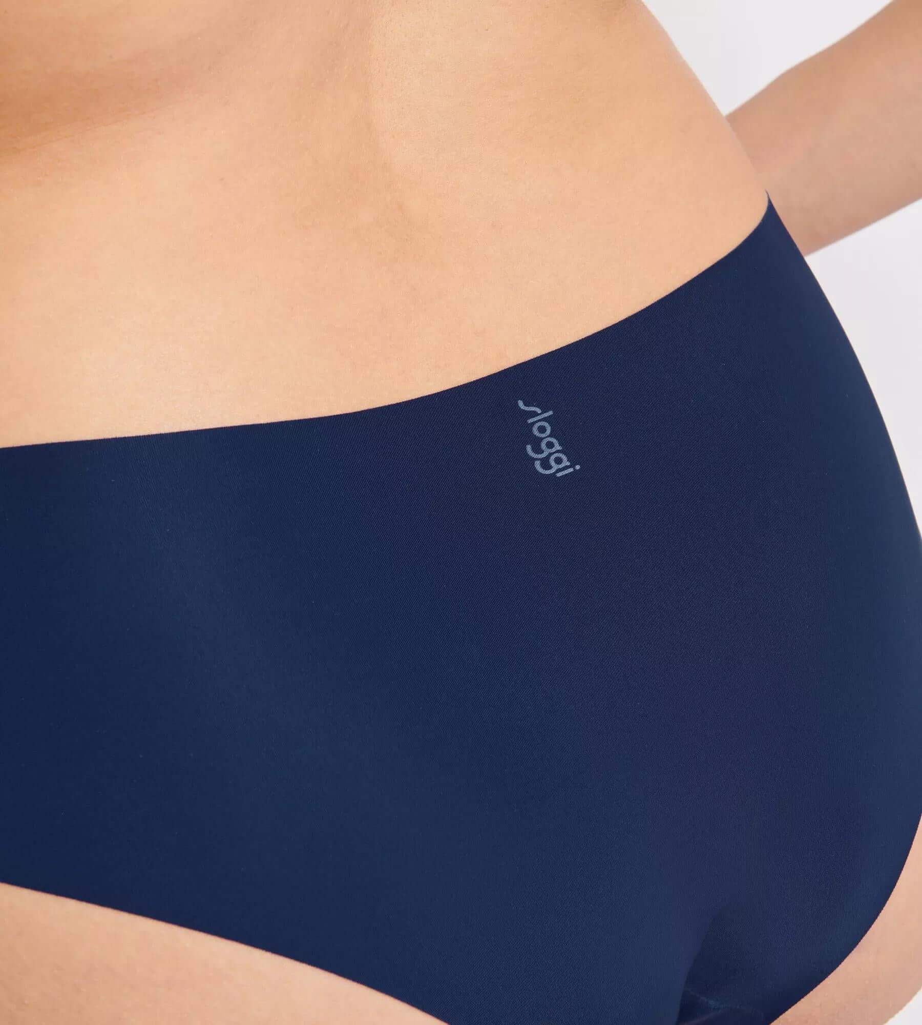 sloggi ZERO Feel hipster briefs in navy blue, showcasing seamless design and ultra-soft fabric for comfort.