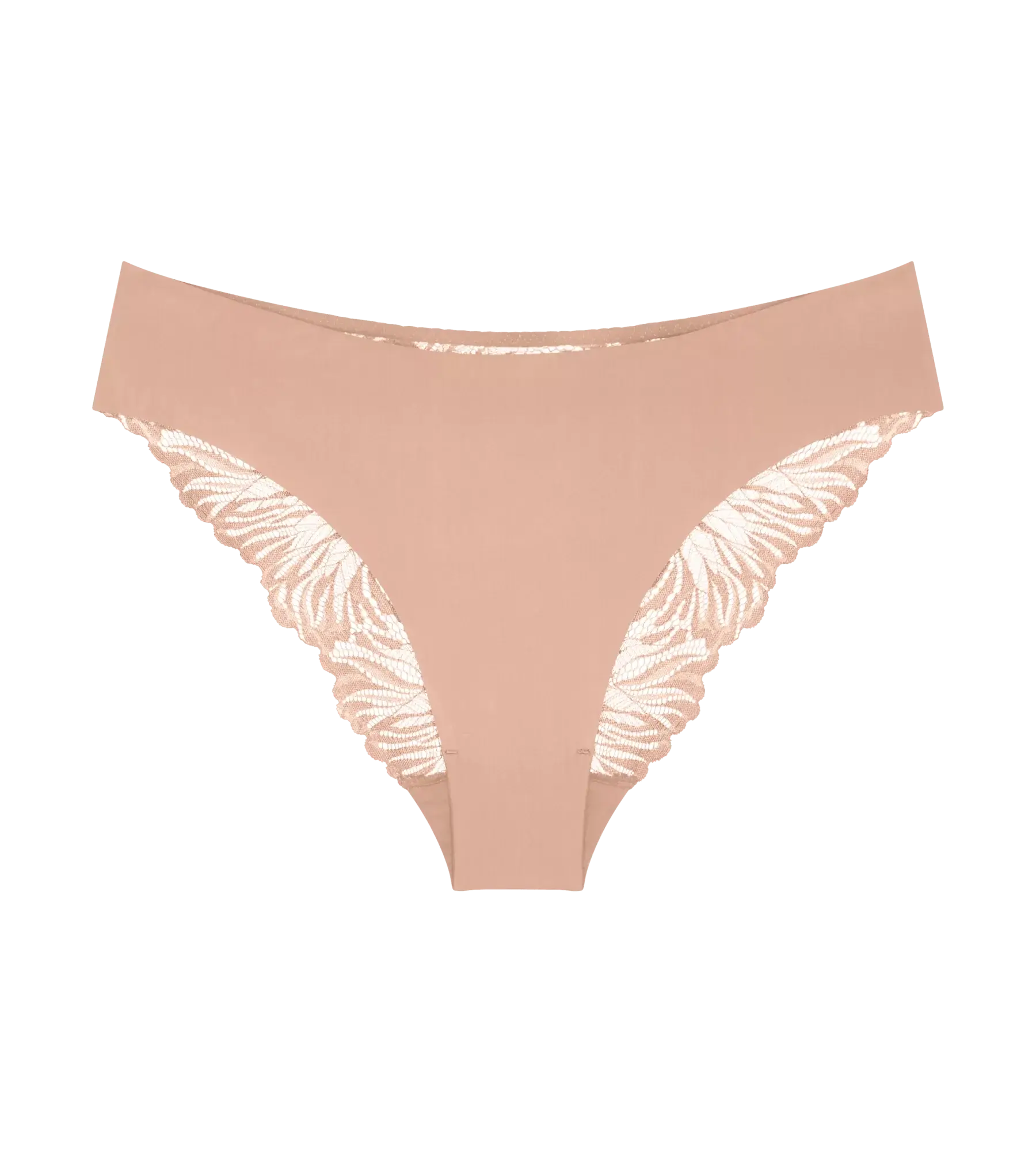Pretty Micro luxurious soft fabric medium-coverage brief with decorative lace details, sustainable microfibre design.