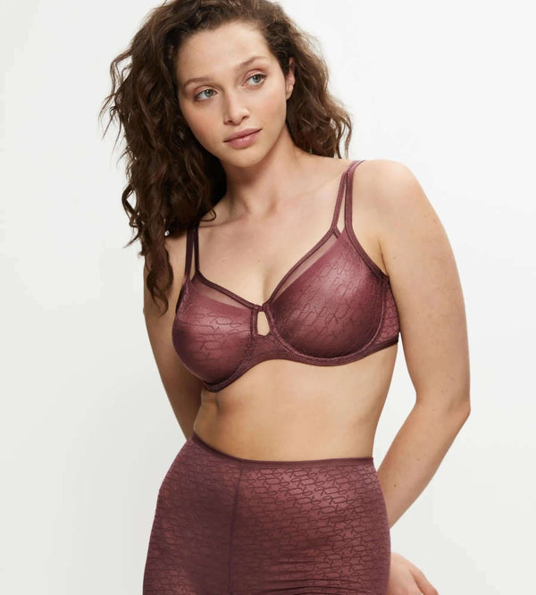 Triumph Signature Sheer Minimizer Bra — Decadent Chocolate