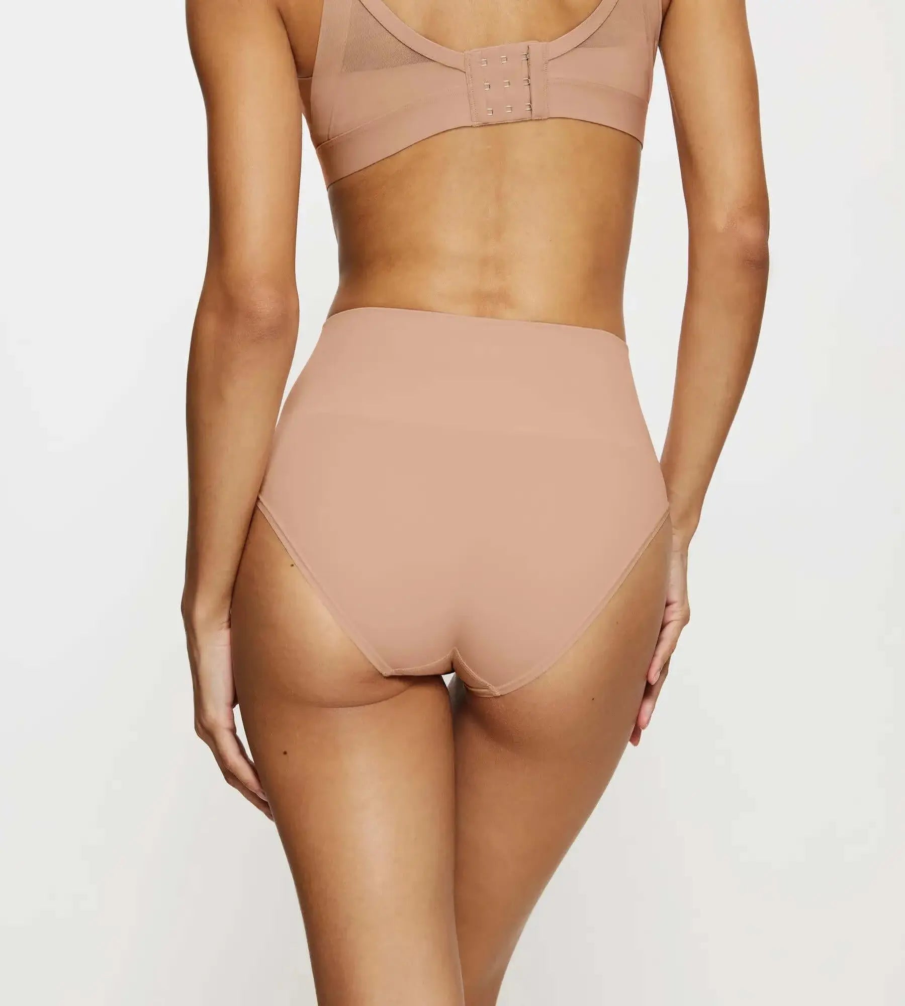 Triumph Soft Sculpt Bandeau Maxi Briefs showcasing a smooth, high-waisted design from the back.