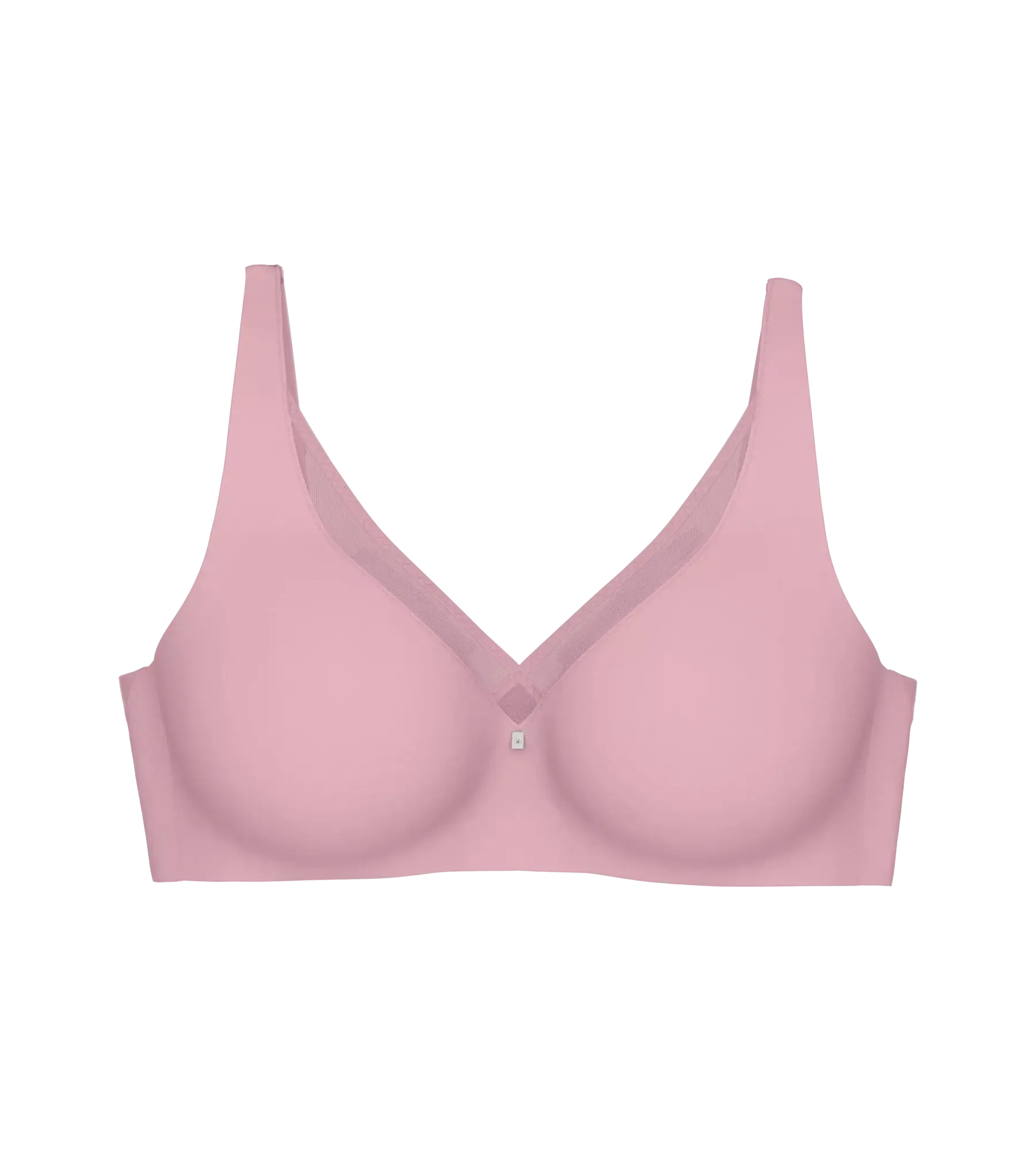 True Shape Sensation T non-wired minimiser bra in soft pink for fuller cup sizes.